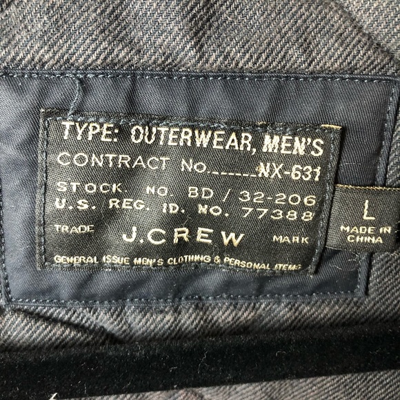 - JCrew Men's Sussex Quilted Primaloft Vest Insulated Outerwear Navy L - Picture 3 of 14